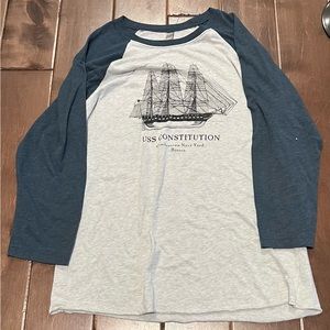 USS Constitution 3/4 shirt